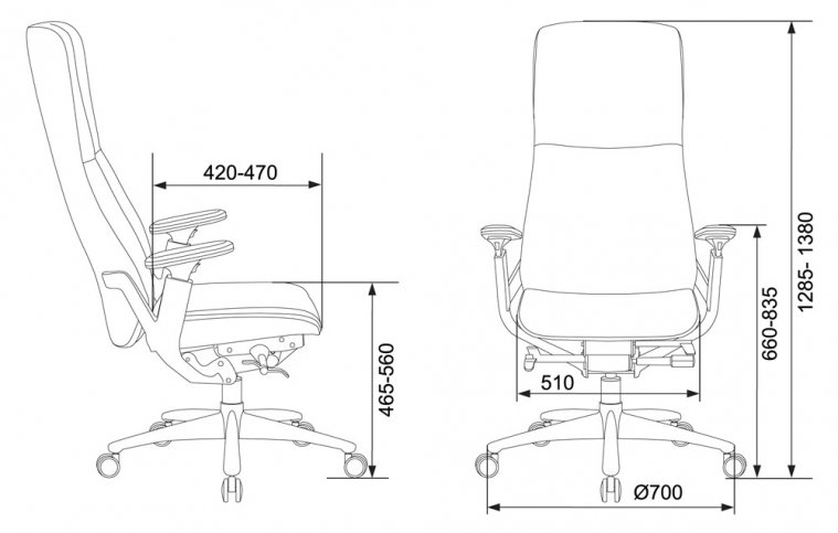 Компьютерное кресло Бюрократ Arti black черное