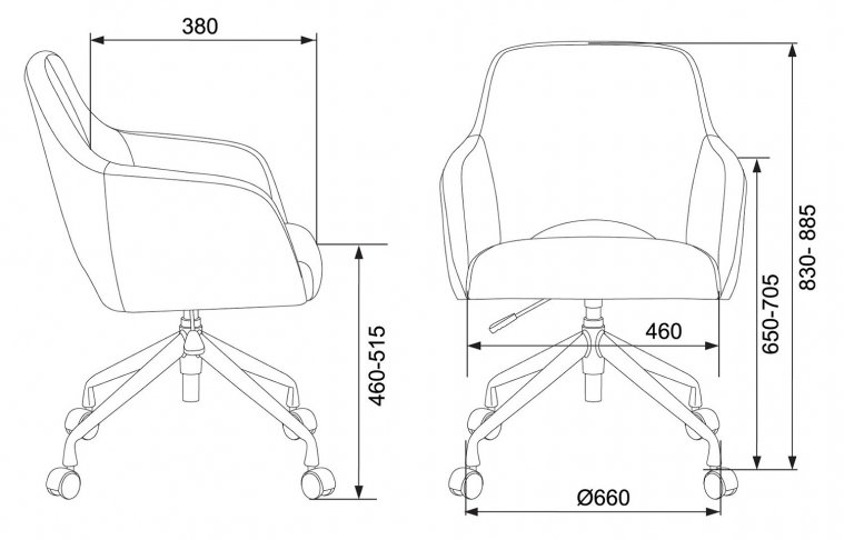 Компьютерное кресло Бюрократ CH-380 grey серое