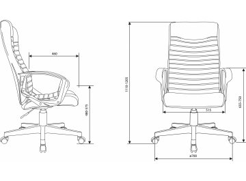 Компьютерное кресто Бюрократ CH-480LT
