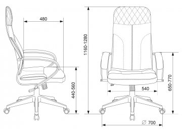 Компьютерное кресло Бюрократ CH-608Fabric