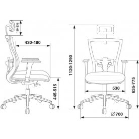 Компьютерное кресло Бюрократ MC-815-H/B/FB02