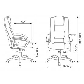 Компьютерное кресло Бюрократ T-9906N black