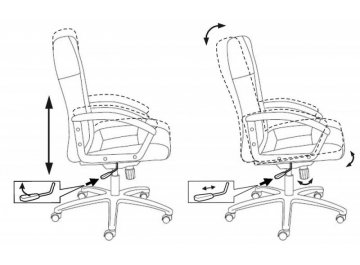 Компьютерное кресло Бюрократ T-9908AXSN