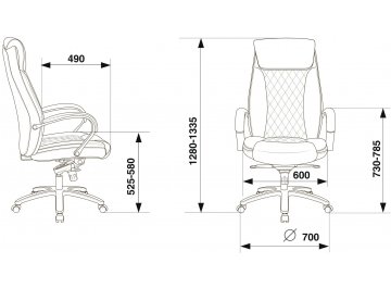 Компьютерное кресло Бюрократ T-9924SL