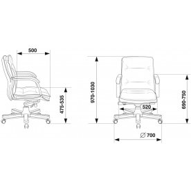 Компьютерное кресло Бюрократ T-9927 Walnut-Low