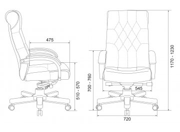 Компьютерное кресло Бюрократ T-9928WALNUT