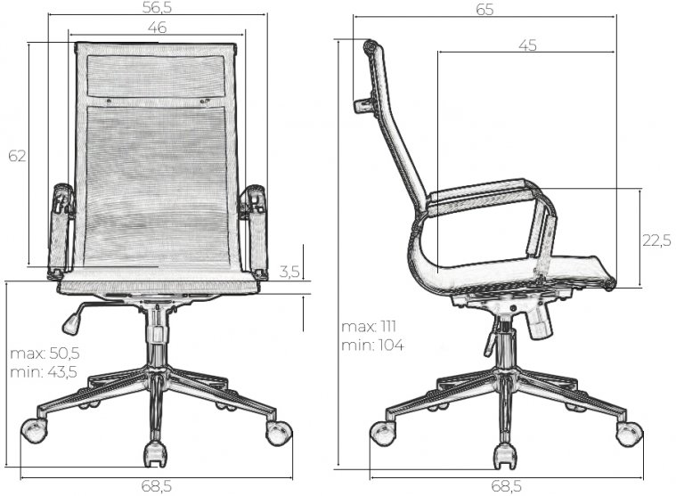 Компьютерное кресло Carter 2 шт серый