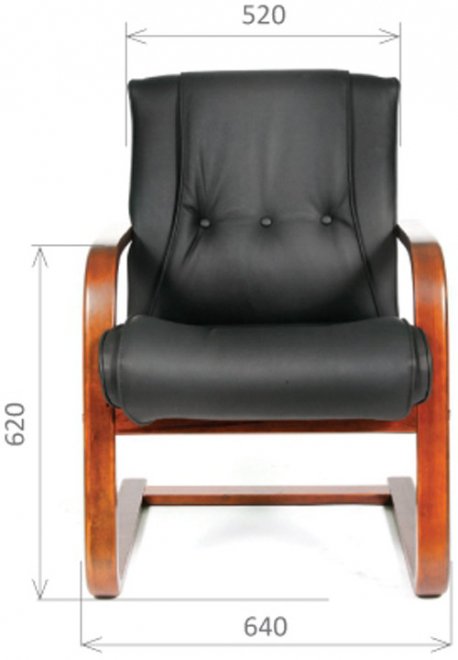 Компьютерное кресло Chairman 653V черная кожа