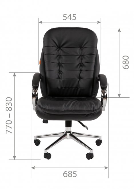 Компьютерное кресло Chairman 795 экокожа черный