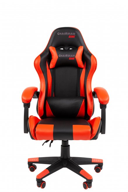 Компьютерное кресло Chairman CH29 экокожа черно-красный