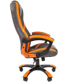 Компьютерное кресло Chairman game 22 экопремиум серое / оранжевое