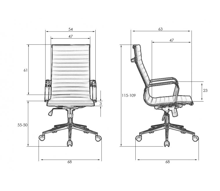 Компьютерное кресло Clark Simple белое