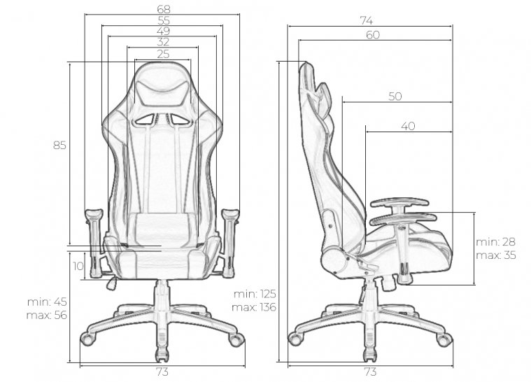 Компьютерное кресло Dallas черно-красное