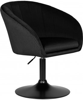 Кресло офисное Dobrin Edison Black черный велюр 1922-21