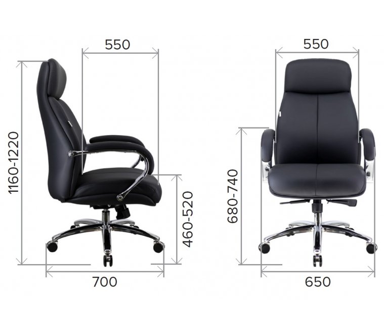 Компьютерное кресло Everprof Maxi экокожа черный