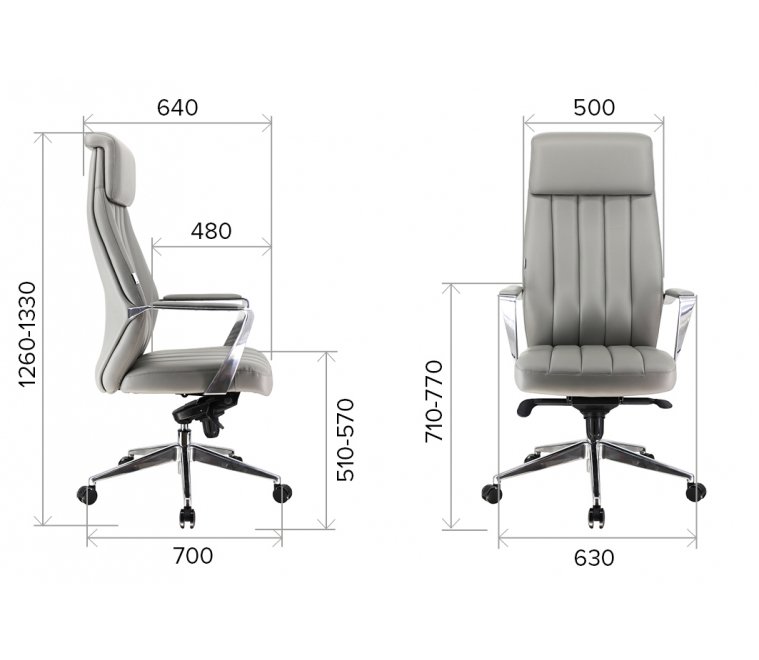 Компьютерное кресло Everprof Tokyo экокожа серый