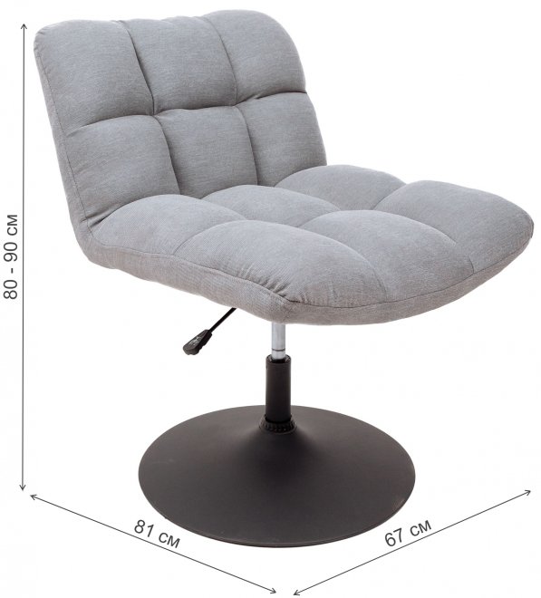 Компьютерное кресло Grande ткань серый