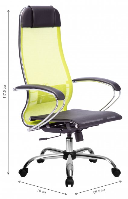 Компьютерное кресло МЕТТА-4 лайм