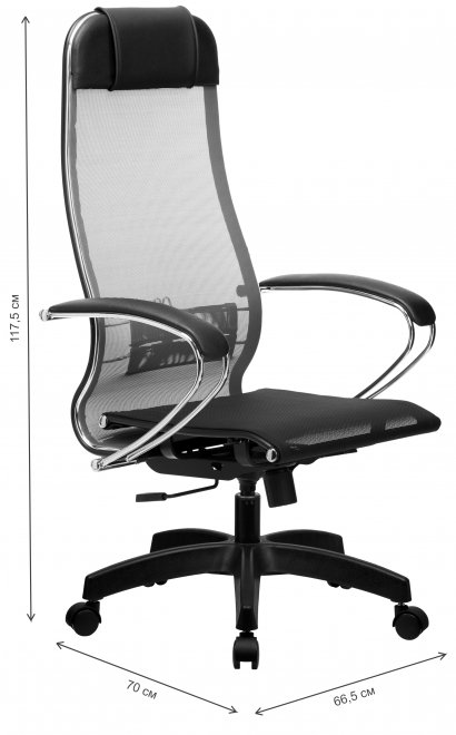 Компьютерное кресло МЕТТА-4 серый