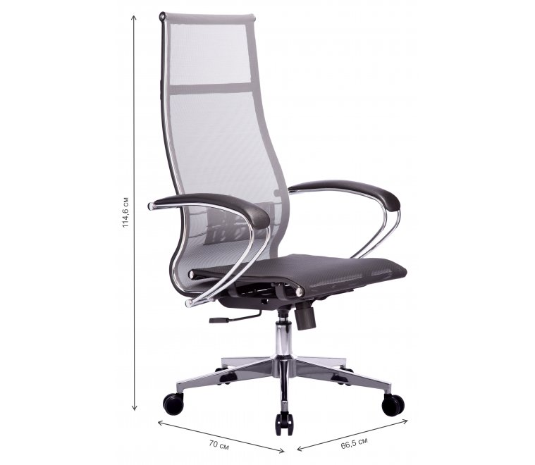 Компьютерное кресло МЕТТА-7 серый