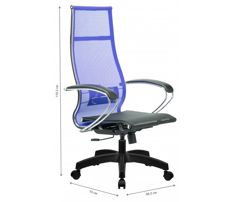 Компьютерное кресло МЕТТА-7 васильковый