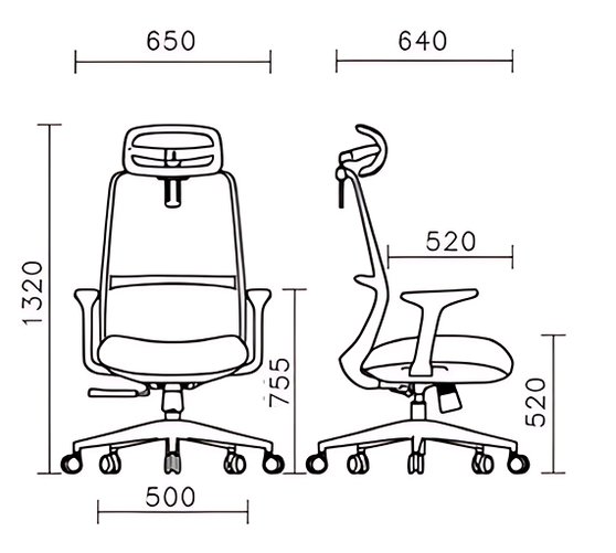 Компьютерное кресло Некст черный / хром