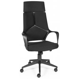 Компьютерное кресло IQ CX0898H черный пластик / черная ткань