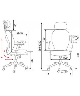 Компьютерное кресло Стартрек TS2301-10-7