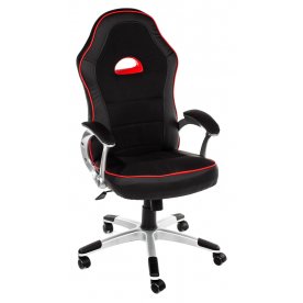 Компьютерное кресло «Пилот» (Pilot) черный / красный