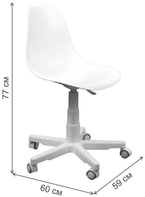 Компьютерное кресло Смузи белый / бежевый