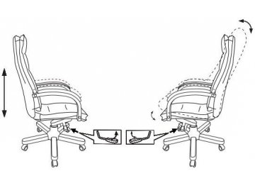 Компьютерное кресло T-9927walnut