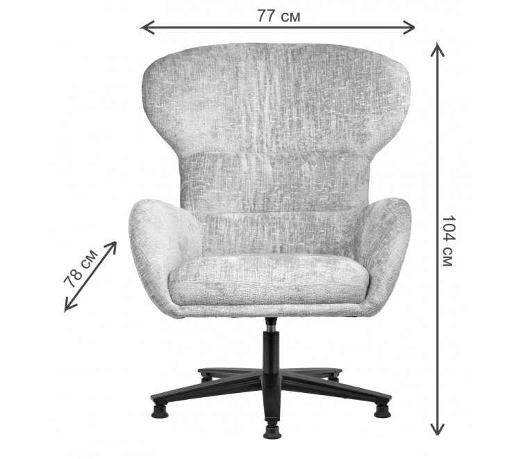 Компьютерное кресло Teddy шенилл зеленый / черный