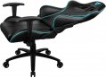 Компьютерное кресло ThunderX3 RC3 black-cyan air hex с подсветкой 7 цветов