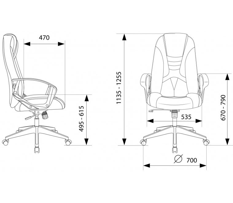 Компьютерное кресло Zombie 200 черное