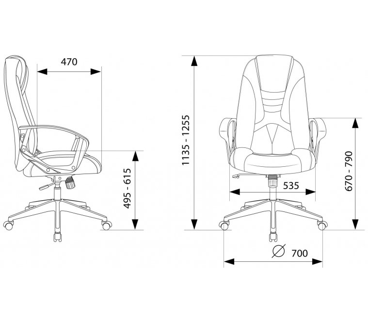 Компьютерное кресло Zombie 200 черное / красное