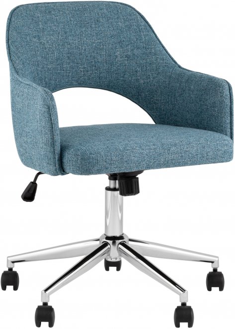 Кресло офисное Кларк рогожка синий