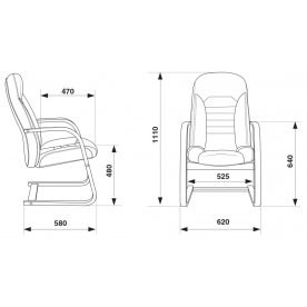 Офисное кресло Бюрократ T-9923walnut-av