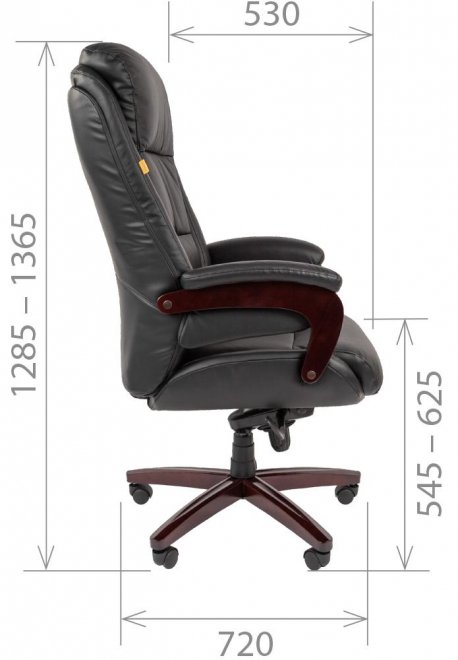 Офисное кресло Chairman СН 404 черное