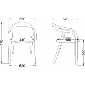 Деревянный стул Био