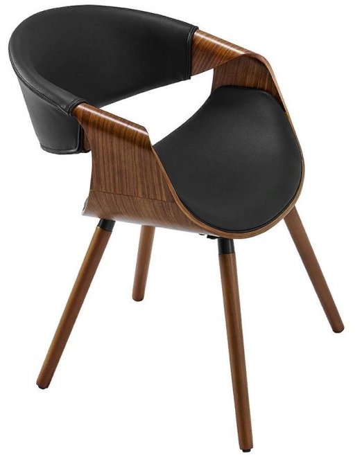 Деревянный стул JY1829 черный / орех