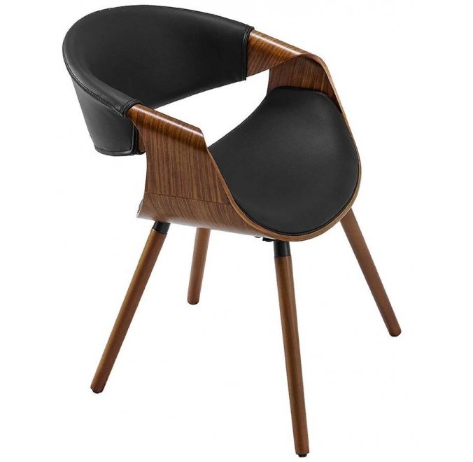 Деревянный стул JY1829 черный / орех