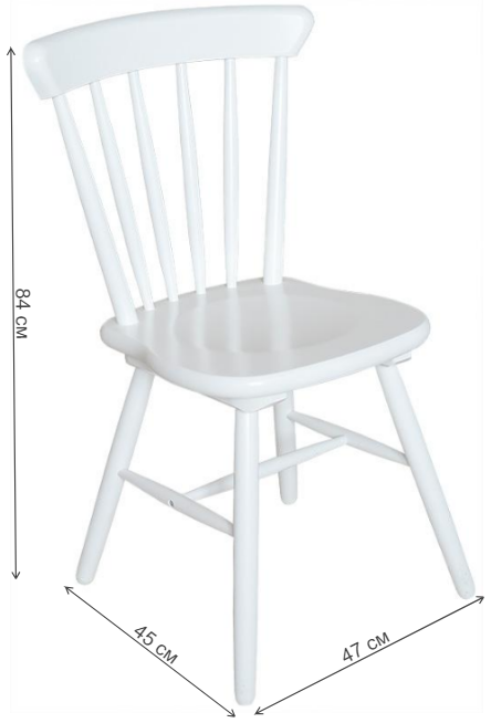 Деревянный стул Модерн белая эмаль