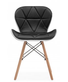 Деревянный стул PC-027 black / white