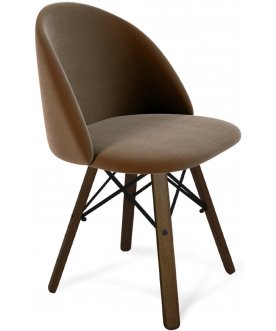 Деревянный стул SHT-ST35/S70 кофейный ликер / темный орех