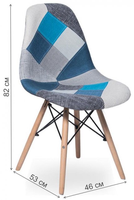 Деревянный стул SN-825 ткань fabric №4 / beech