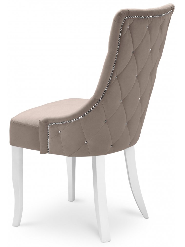 Деревянный стул Венеция Elza 13 / белый / серебро