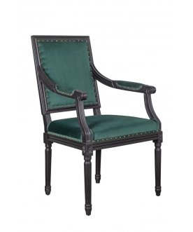 Мягкий стул с подлокотниками Runako Green