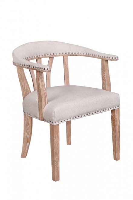 Мягкий стул с подлокотниками Tanner Beige