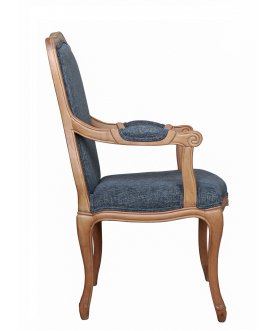 Мягкий стул с подлокотниками Wallis Blue