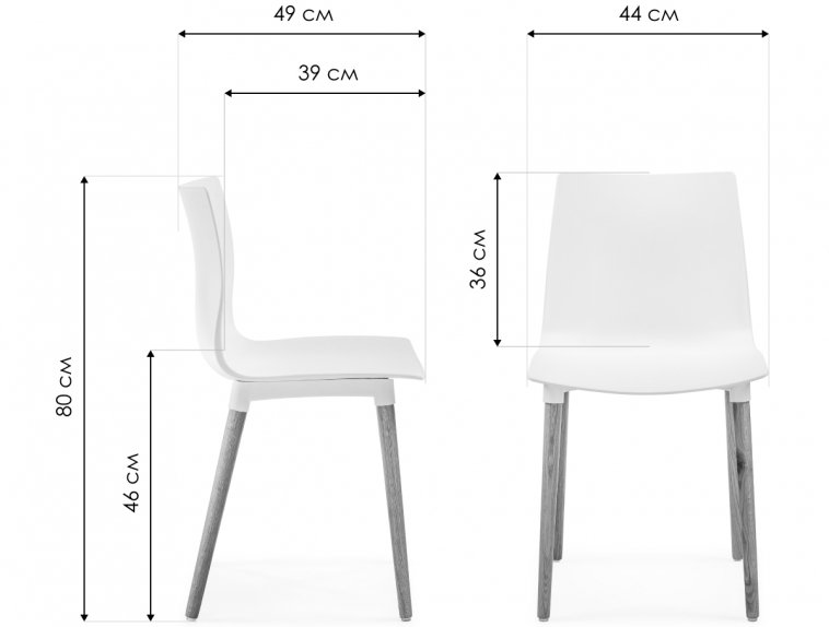 Пластиковый стул Кобе серый